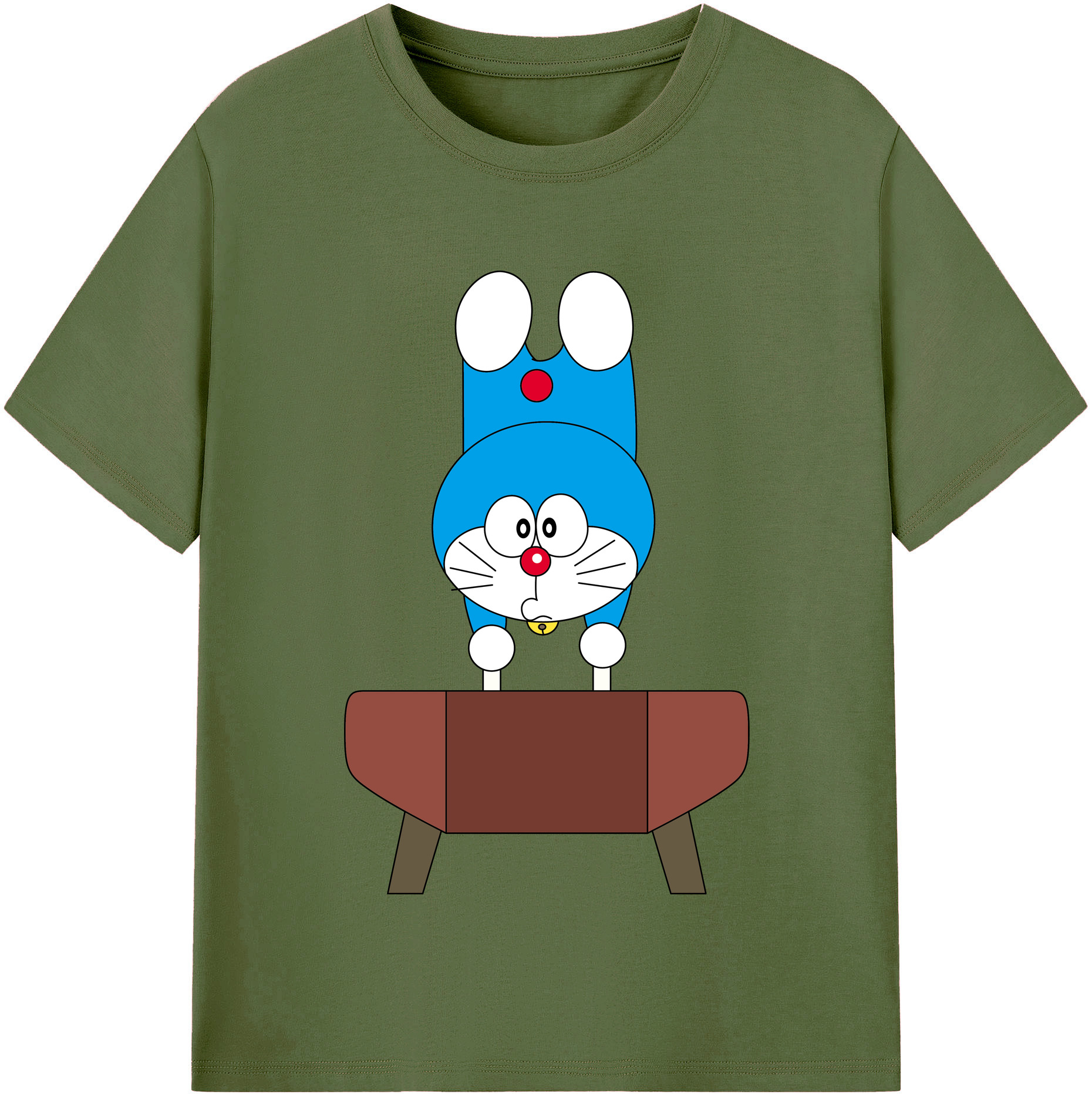（画像用） ドラえもん Doraemon 綿100％半袖Tシャツ（フロントプリント）